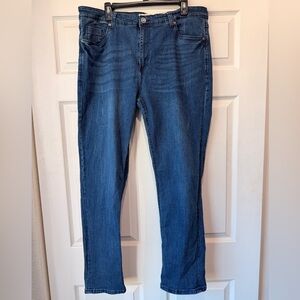 Stitches Men's Straight Blue Jeans